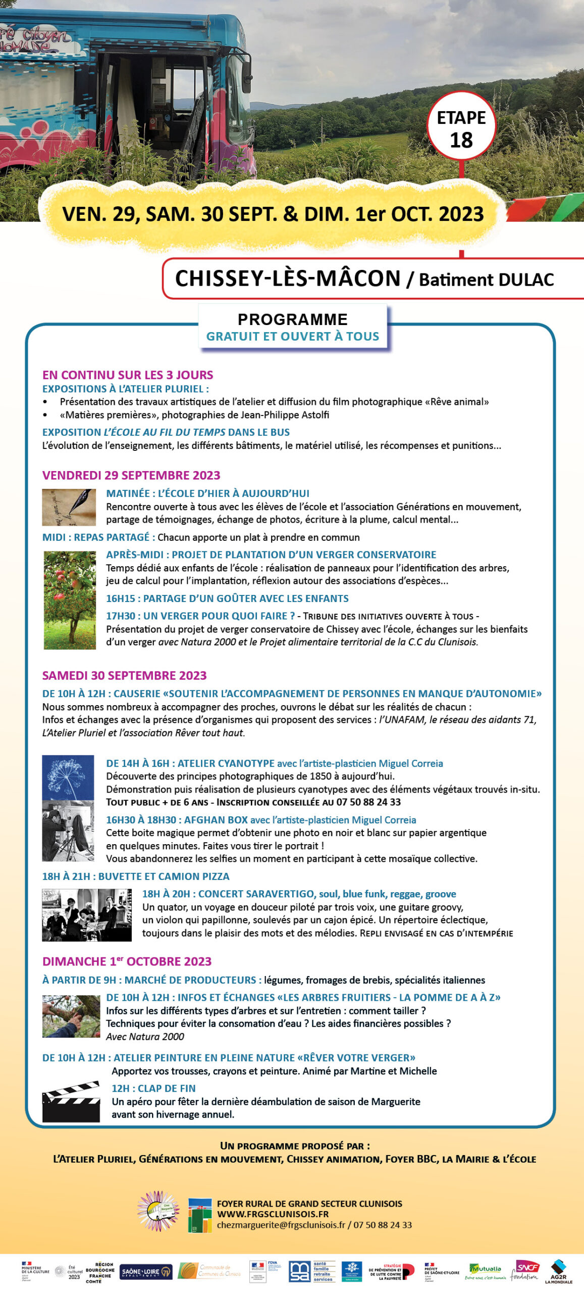 Chez Marguerite à Chissey-lès-Mâcon : Le programme