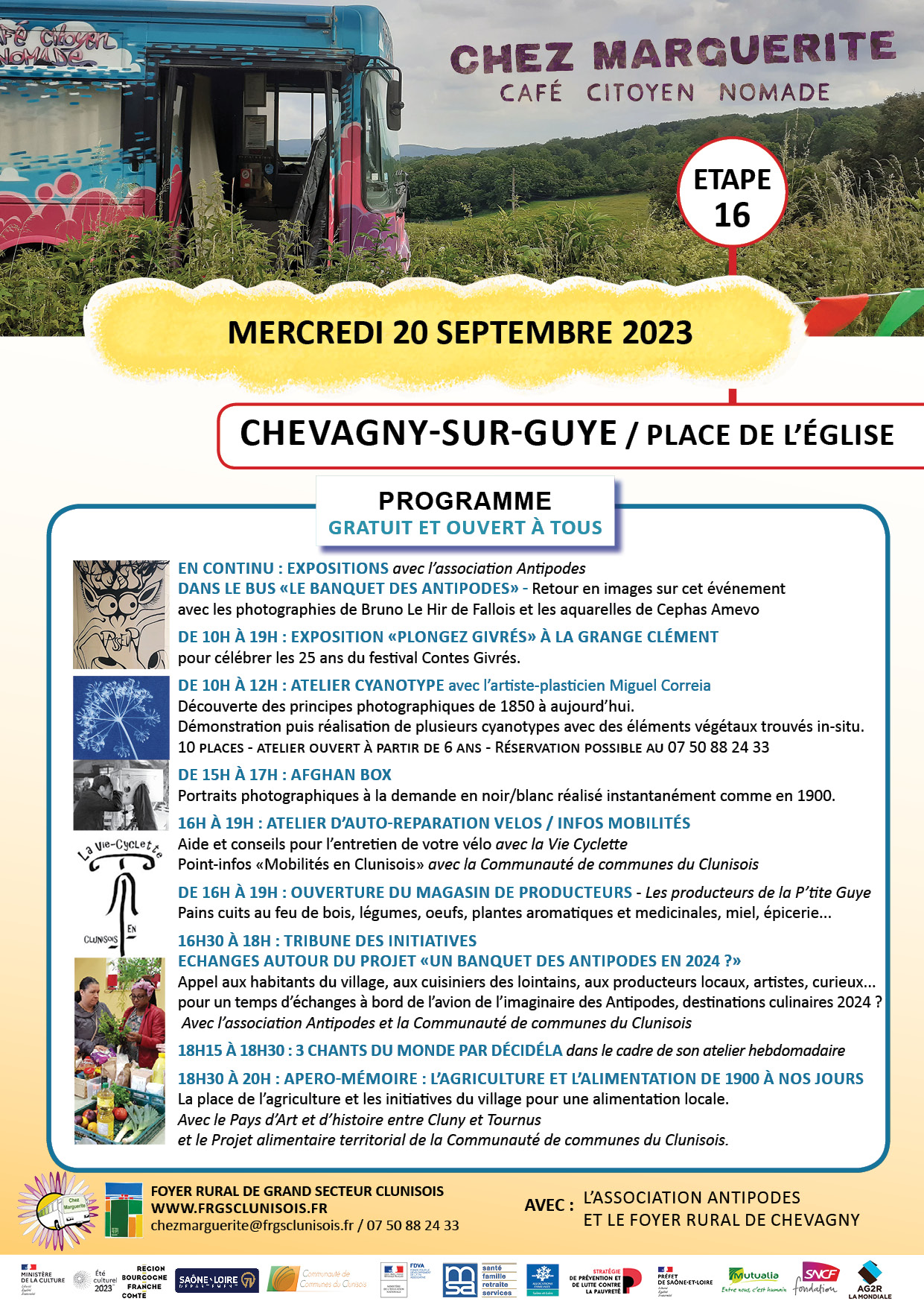 Chez Marguerite à Chevagny-sur-Guye : Le programme